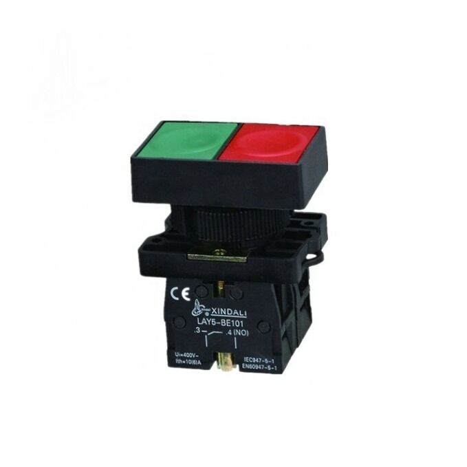 LAY5-EW8465 IŞIK İKİZ PLASTİK YAYLI BUTON