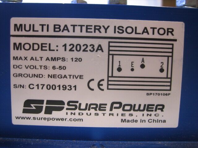 SURE POWER 12023A Battery Isolator