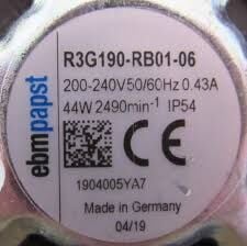 EBMPAPST R3G190-RB01-06 Radyal Fan