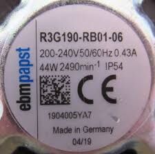 EBMPAPST R3G190-RB01-06 Radyal Fan