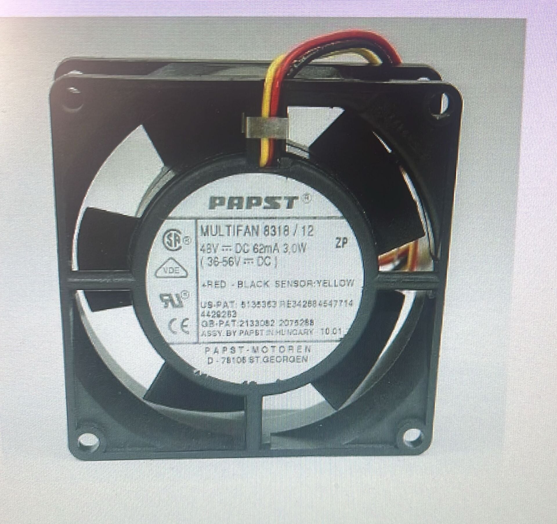 EBMPAPST 8318/12 Kompakt Fan 48V DC