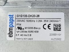 EBMPAPST G1G133-DK23-28 FAN