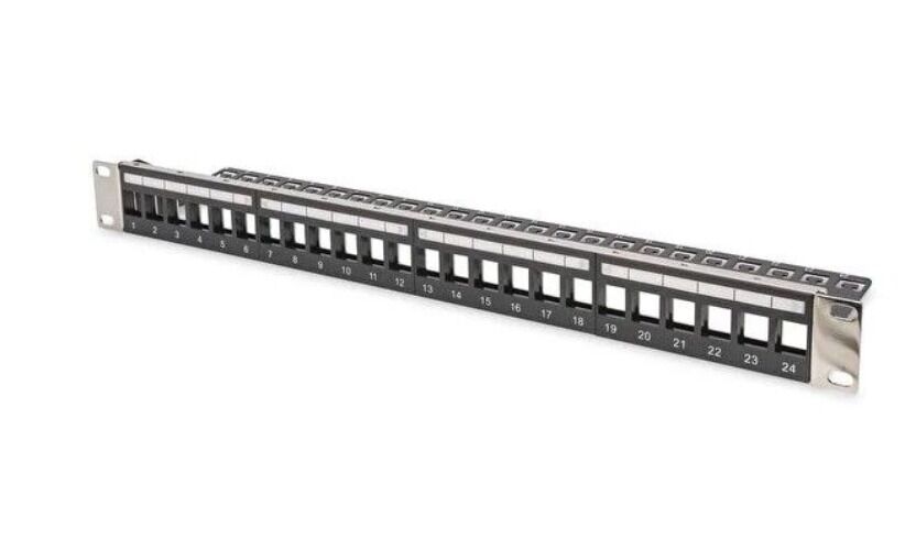 DIGITUS DN-91411-LF 24'LÜ BOŞ PATCH PANEL ZIRHLI