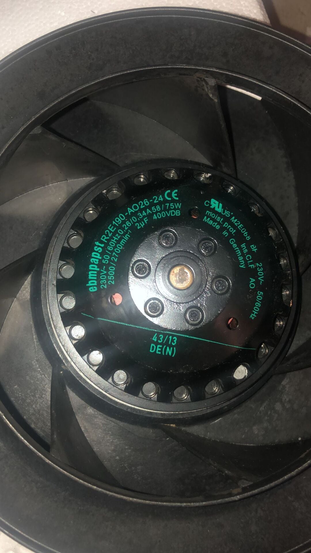 EBMPAPST R2E190-A026-24 Radyal Fan 230V