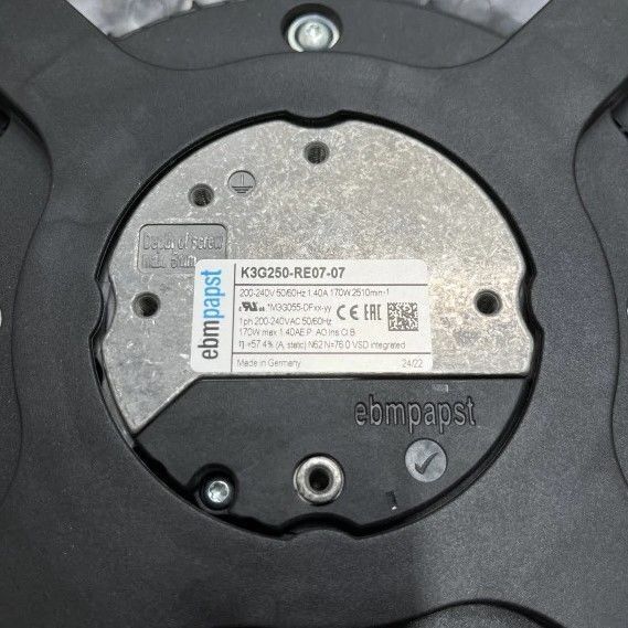 EBMPAPST K3G250-RE07-07 FAN 230V EC Radyal Fan