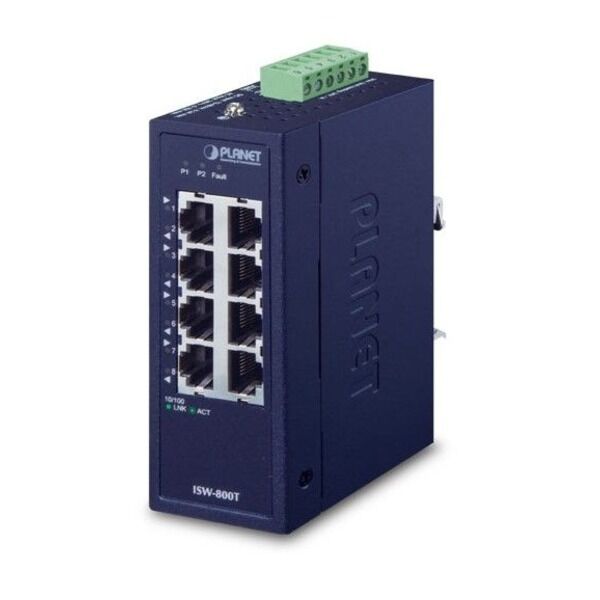PLANET PL-ISW 800T 8 PORTLU KOMPAKT ETHERNET ANAHTARI