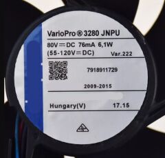 EBMPAPST 3280JNPU Kompakt Fan 80V DC