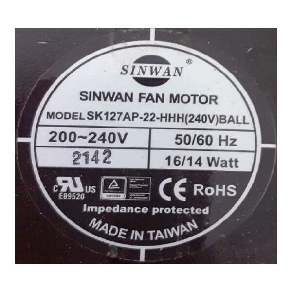 SINWAN SK127AP-22-HHH FAN