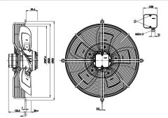 EBMPAPST S4D500-AE03-01 FAN
