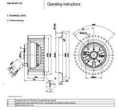 EBMPAPST R2E140-AE77-05 FAN