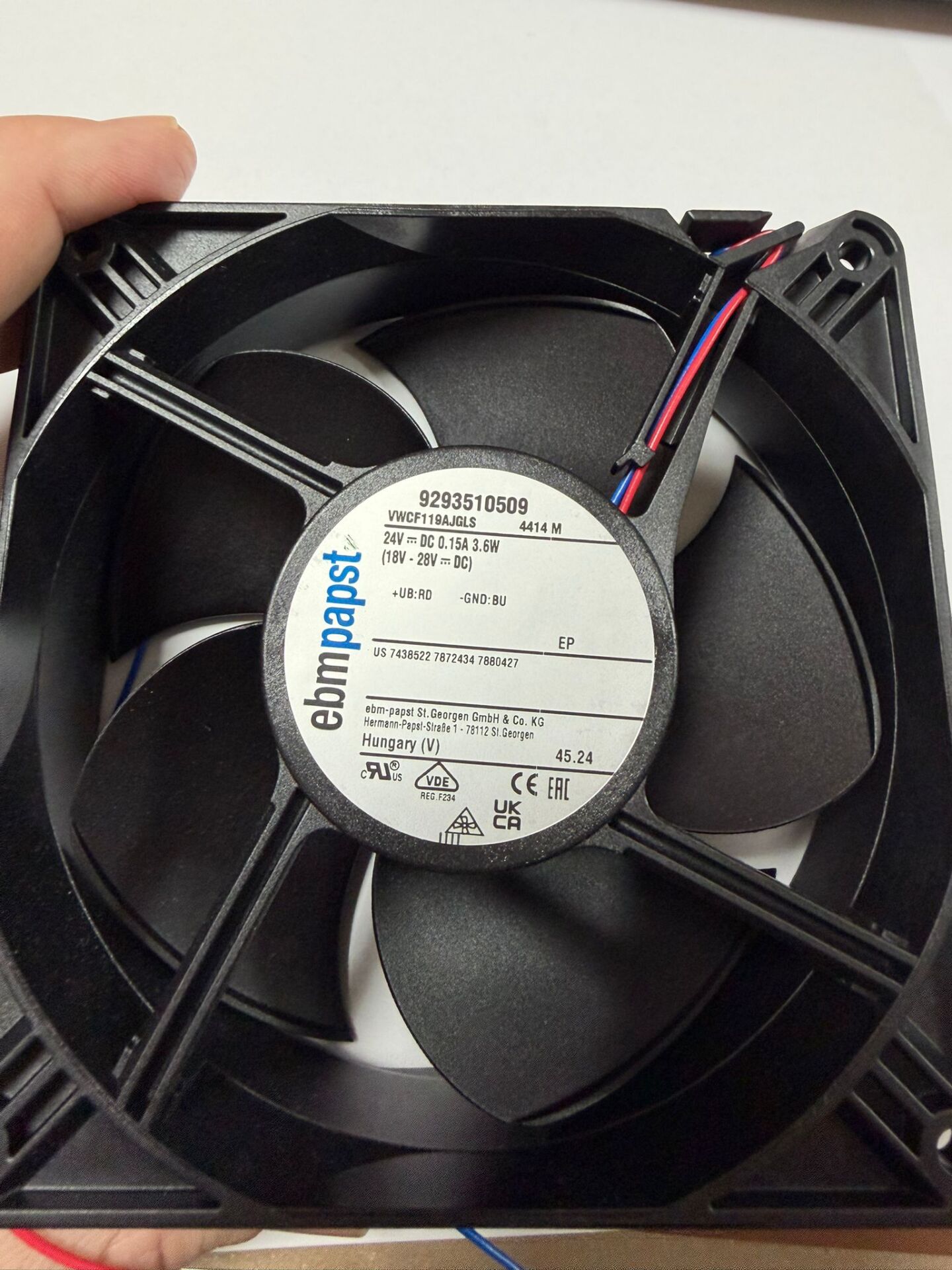 EBMPAPST 4414M FAN 24V DC Kompakt Aksiyel Fan