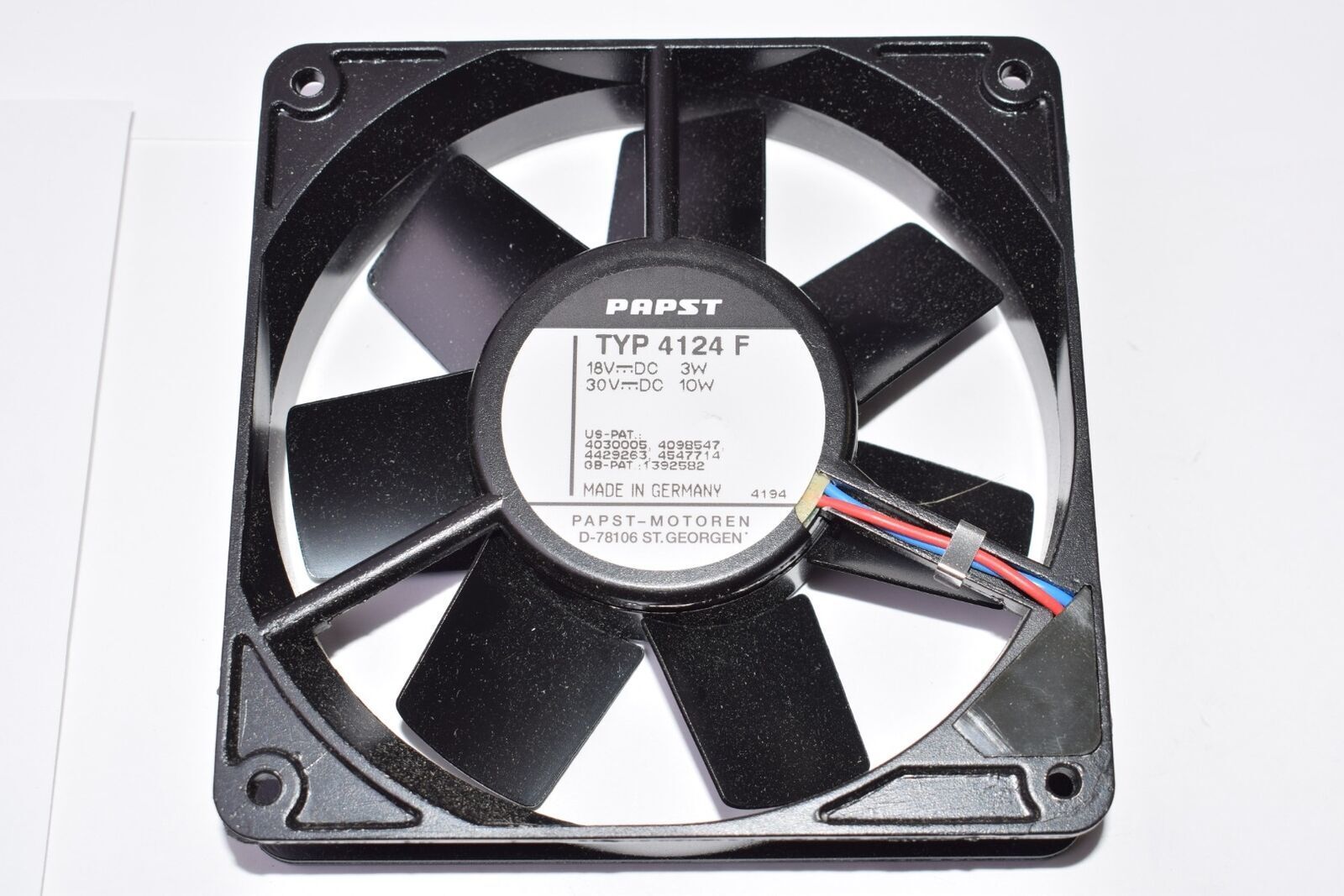 EBMPAPST 4124 F FAN Metal
