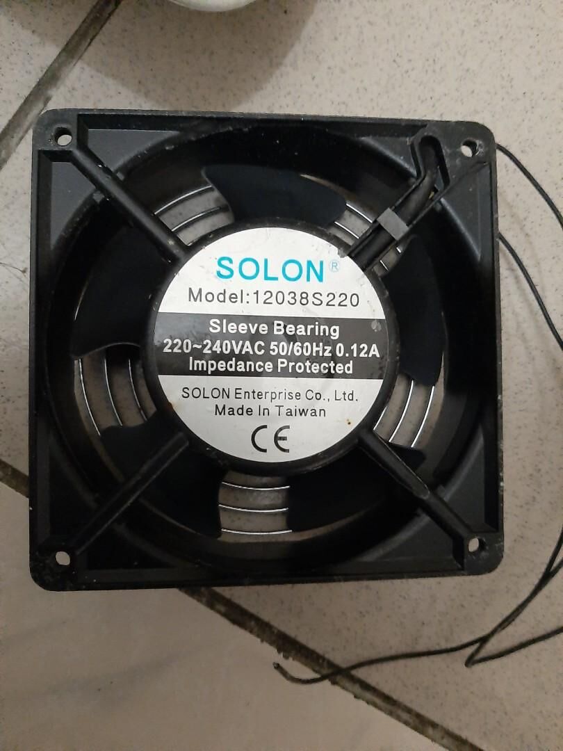 SOLON 12038S220 220/240V 0.17A 2 Kablolu Soğutma Fanı