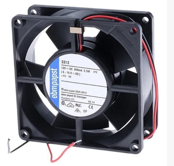 EBMPAPST 3312 Kompakt Fan 12V DC