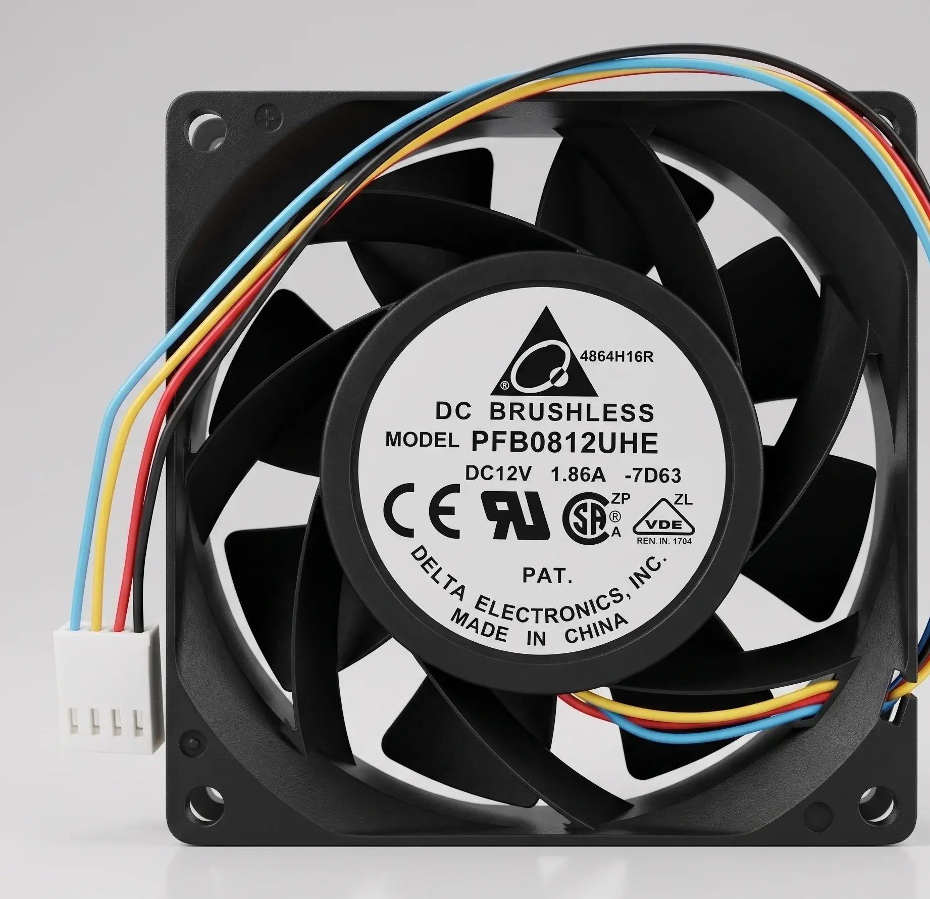 Delta Electronics PFB0812UHE 80x80x38mm 12V DC Fan