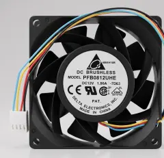 Delta Electronics PFB0812UHE 80x80x38mm 12V DC Fan
