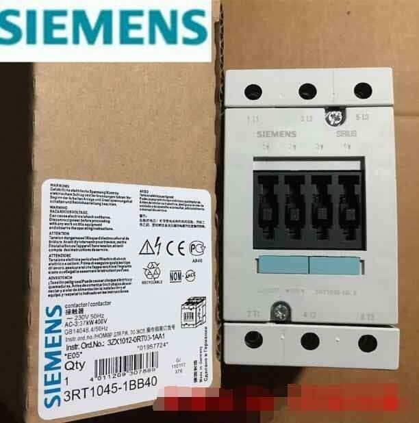 3RT1045-1BB40 CONTACTOR, AC-3 37 KW/400 V,