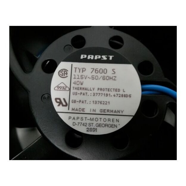 EBMPAPST 7600S FAN 115V AC Aksiyel Fan